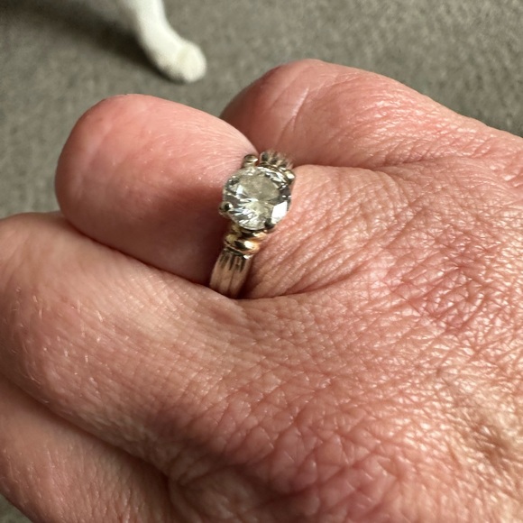 1.0 ct diamond solitaire ring - Picture 4 of 6